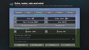The Effects tab