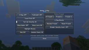 Better X-ray Menu