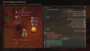 In action: hit and hitting back, and the Combat Feed