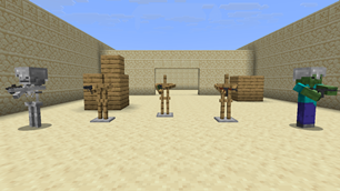 Zombies, skeletons and armor stands hold them too