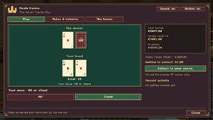 Blackjack Menu