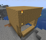 Platypus shop hanging off a cliff
