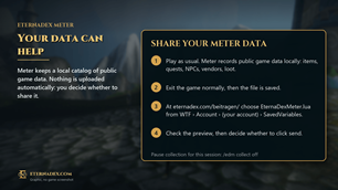 Collect locally and choose whether to contribute. Graphic guide.