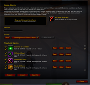 Item loot alerts!