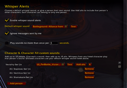 Add personal friends or people with their alts for alerts