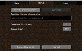 World Type: Sky Island