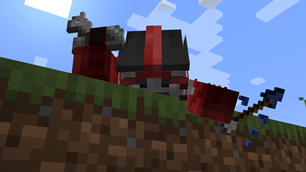 A corpse with items in hands