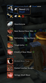 Recent Loot, Loot Rolls and Items to Drop