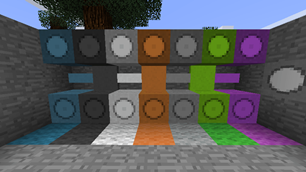 Differently dyed Floodlights and Flourescent lights.