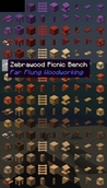 18 different items in 22 different wood types!