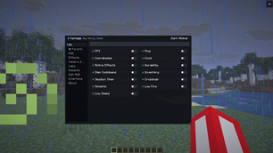 Dark minimal gui