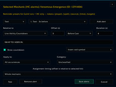 Alert Settings - Allows multiple per encounter