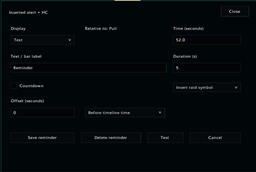 Custom Time Inserted Alerts