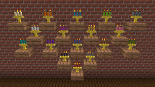 Small Golden Candelabra: