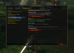 Dungeon tab