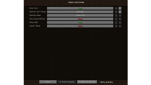 Config Screen