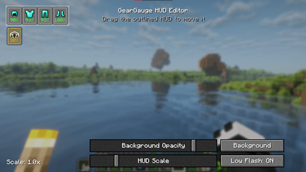 Settings menu shown in world