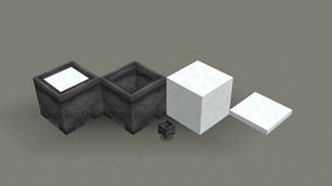 Respawn Anchor, Glowstone and Fire.