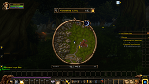 Enlarged minimap