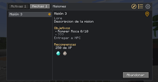 Questlog de las misiones