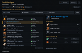 Crafting and guild crafters