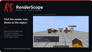 RenderScope 0.2.0 · Flywheel and exact world instances