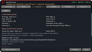 Flywheel visual CPU sources · Create 6.0.8