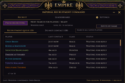 Recruitment Queue
