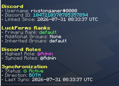 Linked Account Profile
