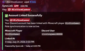 Account Linked Successfully
