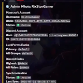 Admin Whois Inspection