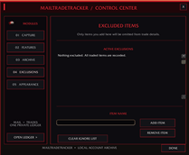 Excluded Items