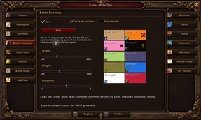 Battle Enemies — settings and sample roster
