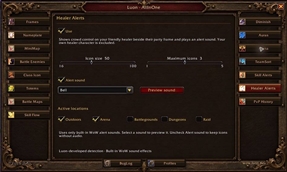 Healer Alerts — crowd-control warning settings