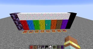 Dungeon doors with some of the corruption blocks