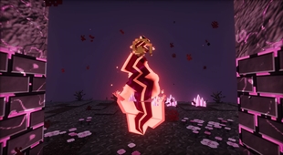 A rift, glowing