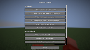 Advanced settings
