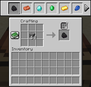 Choosing between six results at a crafting table