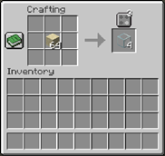 The choice button above the result slot