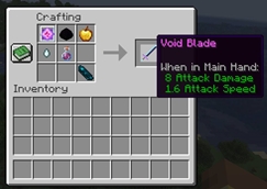 Crafting the Void Blade