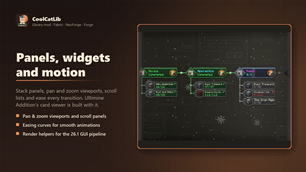 Panels, Widgets and Motion