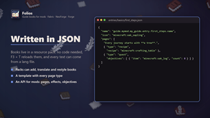 Written in JSON