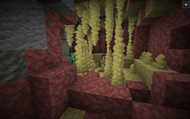 The Sulphur Caves meet the andesite, and a creeper!