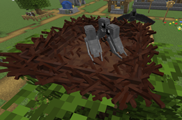Wild raven's nest