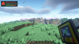 Radioactive fallout, Geiger counter and ash walkers