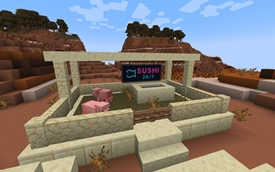 Look, this village has Sushi!