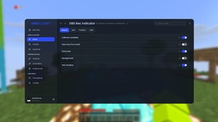 Config Screen with OneConfig/OneConfig導入時の設定画面