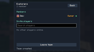 Manage your team in game