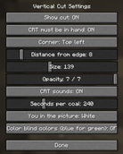 Settings Screen.
