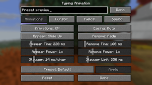 Ready-made visual presets — 1.2